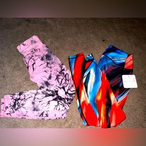 Amazon leggings YELETE Women's Jogging Pants size small pockets in the back